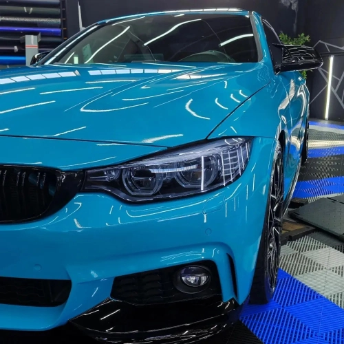 Ravoony Plus PET Glossy Miami Blue Vinyl Wrap review 