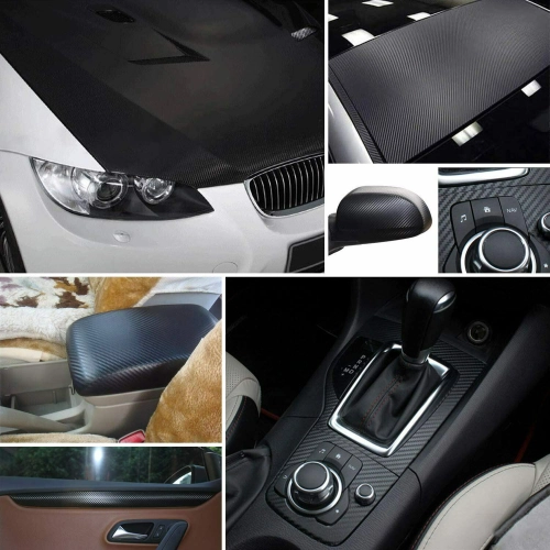 Ravoony Plus PET Matte 3D Carbon Black Vinyl Wrap review 