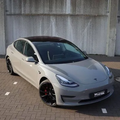 Ravoony Plus BMW Brooklyn Grey Vinyl Wrap Tesla Model Y Wrap review Virginia White