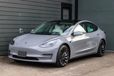 Ravoony Plus BMW Brooklyn Grey Vinyl Wrap Tesla Model Y Wrap review Nathan GRILLO