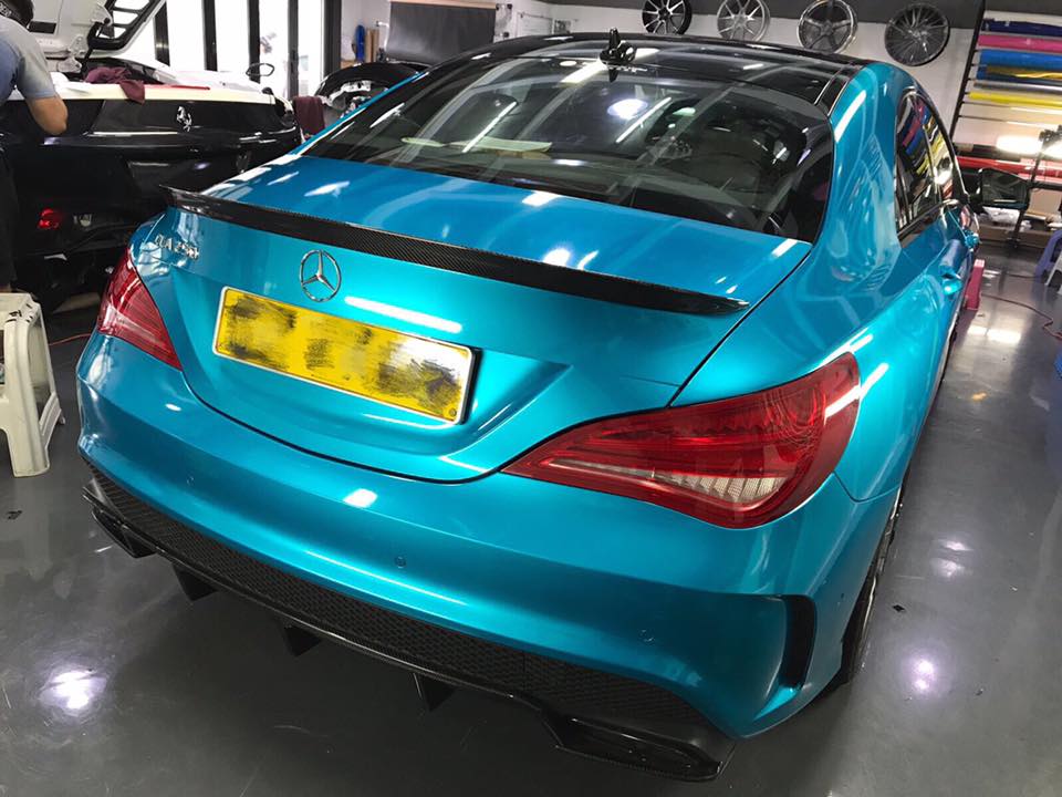 Ravoony Plus Glossy Metallic Atomic Cyan Car Vinyl Wrap review Mike Curran 02