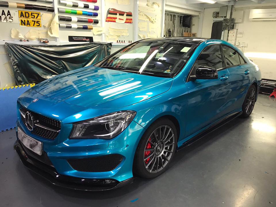Ravoony Plus Glossy Metallic Atomic Cyan Car Vinyl Wrap review Mike Curran 01