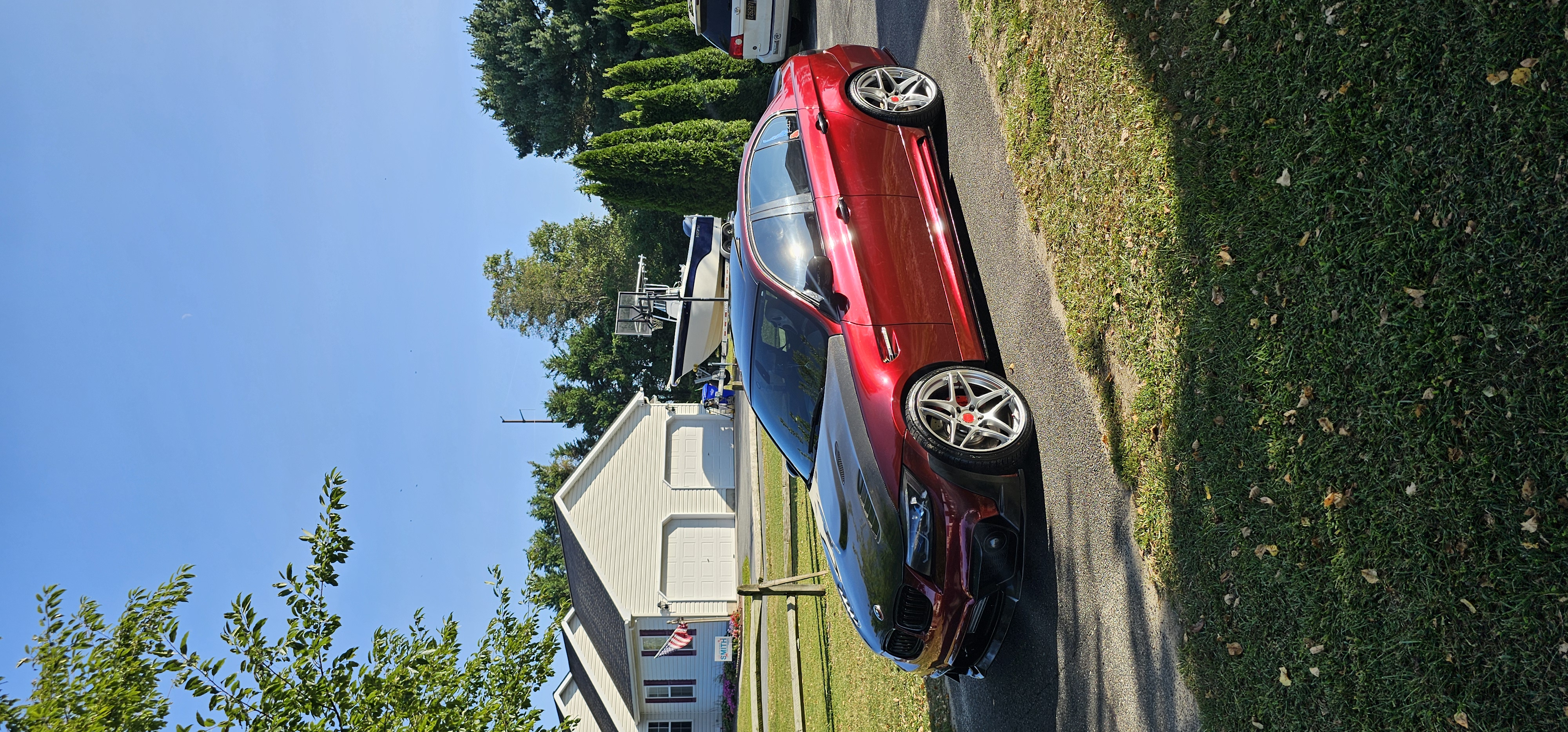 Ravoony Plus Liquid Metallic Dragon Blood Red Vinyl Car Wrap review Reiner.335i 05