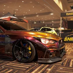 Ravoony Plus PET Gloss Color Shift Rainbow Drift Black Red Vinyl Wrap review Reigh 03