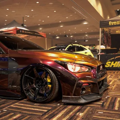 Ravoony Plus PET Gloss Color Shift Rainbow Drift Black Red Vinyl Wrap review Reigh 02