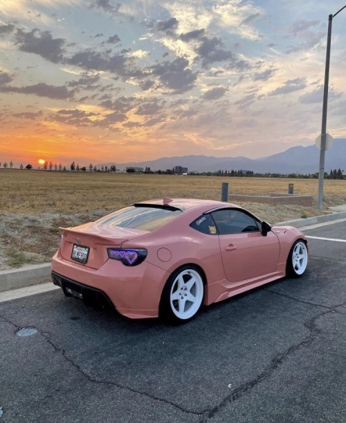 Ravoony Plus PET Gloss Crystal Peach Pink Car Vinyl Wrap review 