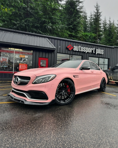Ravoony Plus PET Gloss Crystal Peach Pink Car Vinyl Wrap review 