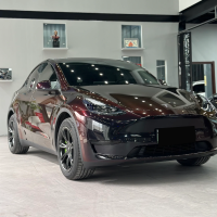 Ravoony Plus Glossy Diamond Black Red Vinyl Car Wrap review 0