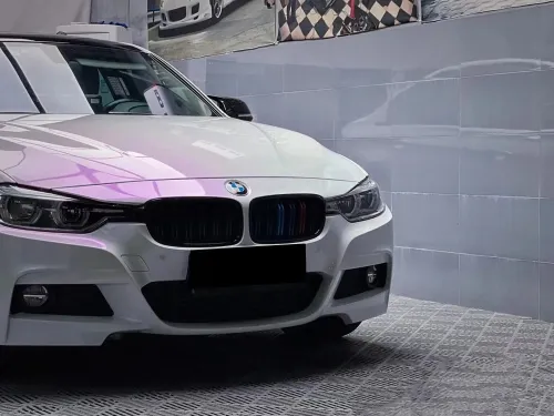 Ravoony Plus Glossy White to Purple Vinyl Car Wrap review 