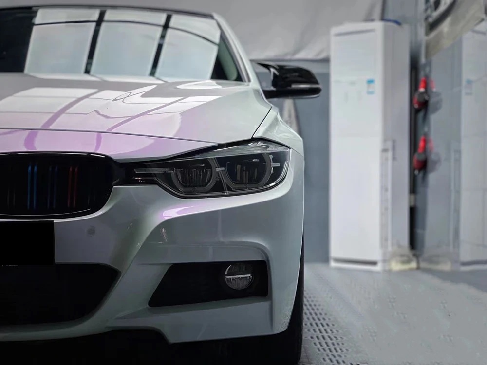 Ravoony Plus PET Glossy White to Purple Vinyl Car Wrap review NICHOLAS KATSARIS 01