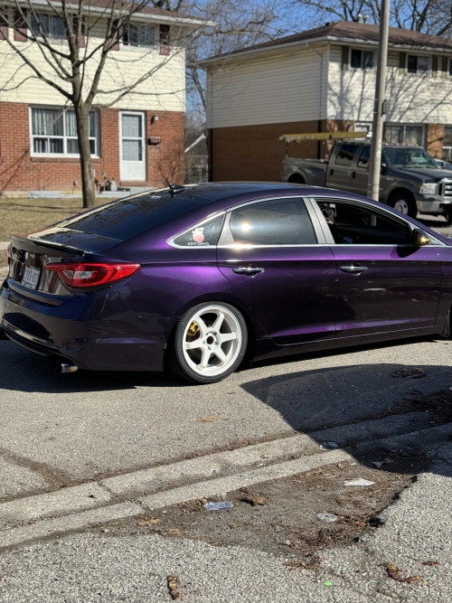 Ravoony Plus PET Gloss Midnight Purple Car Vinyl Wrap review 