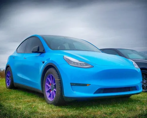 Ravoony Plus Glossy Crystal Blue Sky Car Vinyl Wrap review 