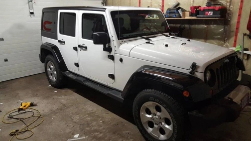 Ravoony Plus PET Sparkle White Car Vinyl Wrap review 