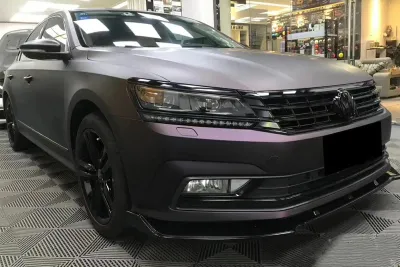   Ravoony Plus Ultra Matte Black Purple Car Vinyl Wrap review Justin Omojokun 00
