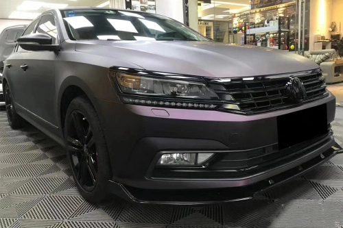   Ravoony Plus Ultra Matte Black Purple Car Vinyl Wrap review 