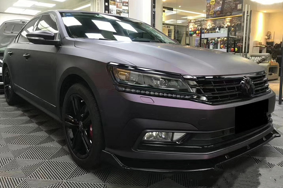 Ravoony Plus Ultra Matte Black Purple Car Vinyl Wrap review Justin Omojokun 02