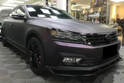   Ravoony Plus Ultra Matte Black Purple Car Vinyl Wrap review Justin Omojokun 01