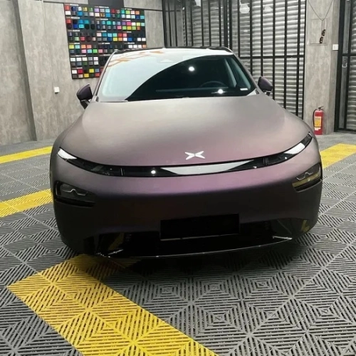   Ravoony Plus Ultra Matte Black Purple Car Vinyl Wrap review 