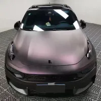   Ravoony Plus Ultra Matte Black Purple Car Vinyl Wrap review 0
