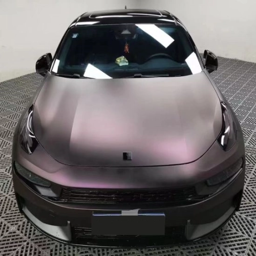   Ravoony Plus Ultra Matte Black Purple Car Vinyl Wrap review 