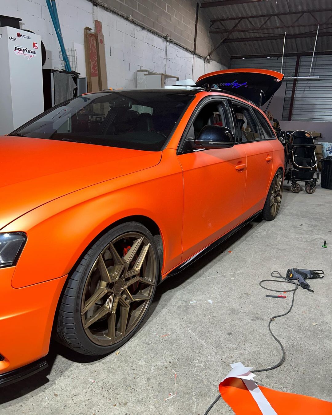 Ravoony Plus Ultimate Flat Orange Car Vinyl Wrap review West Coast 02