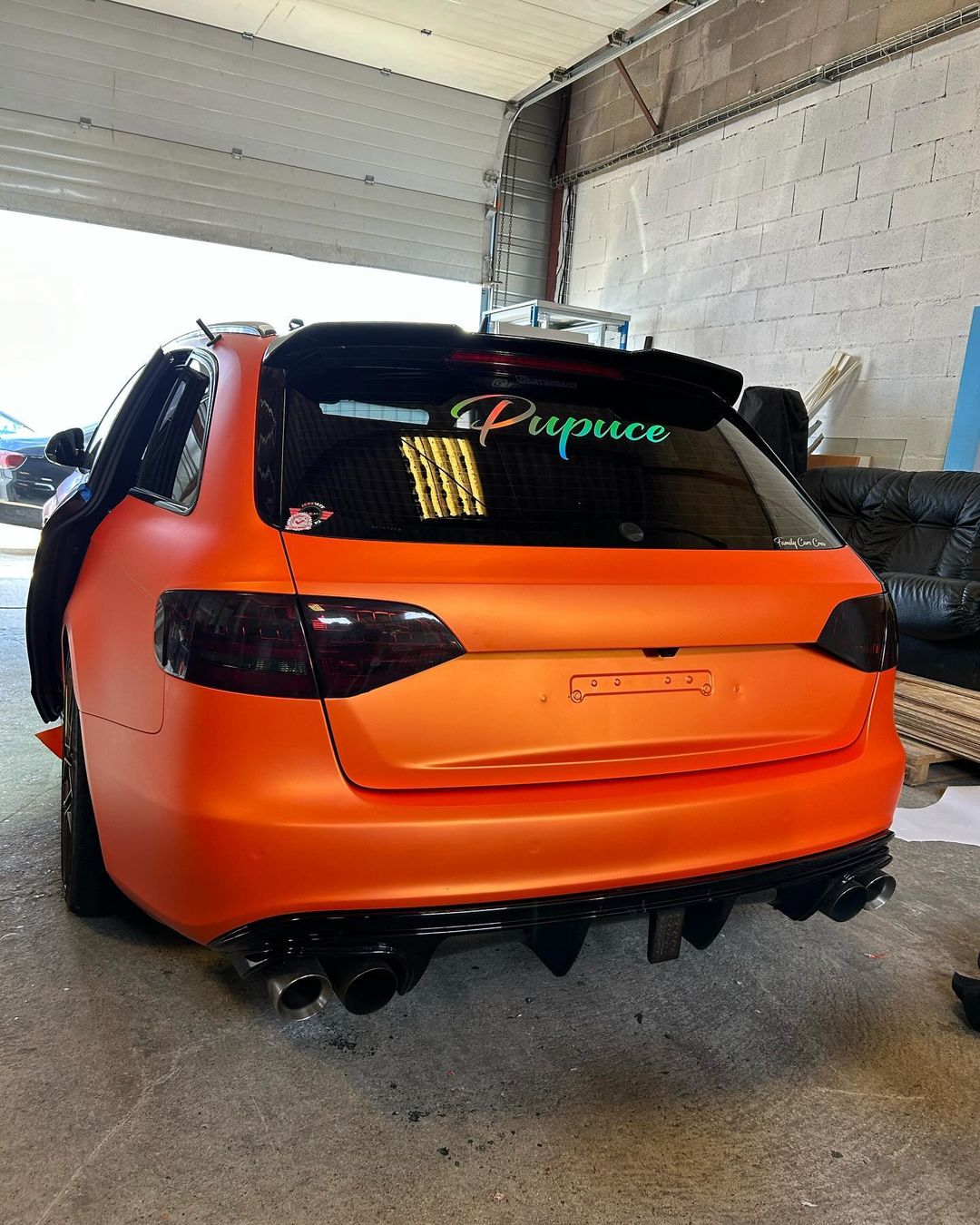 Ravoony Plus Ultimate Flat Orange Car Vinyl Wrap review West Coast 04