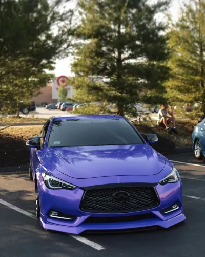 Ravoony Plus PET Glossy Explosion Purple Car Vinyl Wrap review dylan ducousso 00
