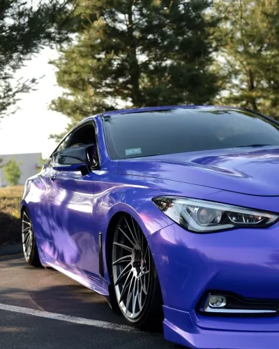Ravoony Plus PET Glossy Explosion Purple Car Vinyl Wrap review dylan ducousso 02