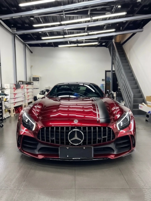 Ravoony Plus PET Liquid Metallic Dragon Blood Red Vinyl Car Wrap review 