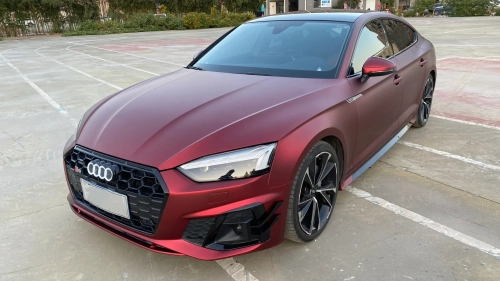 Ravoony Plus PET Matte Chrome Romanee Red Vinyl Car Wrap review 