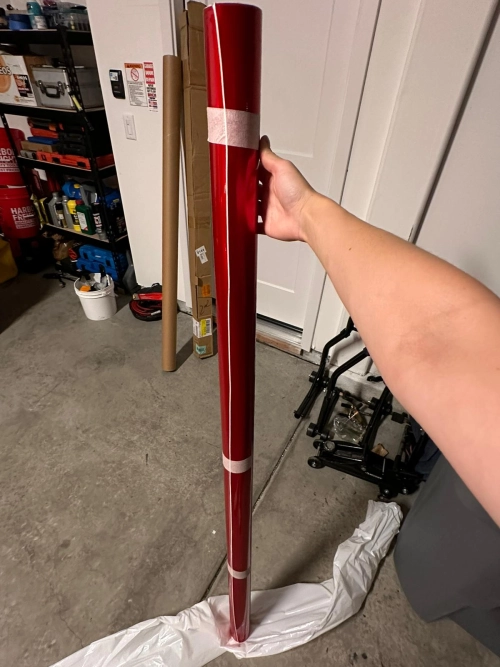 Ravoony Basic Gloss Metallic Vampire Red Vinyl Car Wrap review 