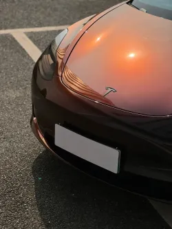 Ravoony Plus PET Gloss Color Shift Rainbow Drift Black Red Vinyl Wrap review isaac johnston 02