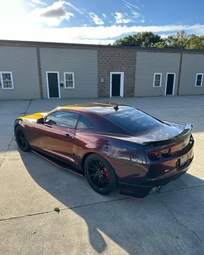 Ravoony Plus PET Gloss Color Shift Rainbow Drift Black Red Vinyl Wrap review Zoila Lontero 03