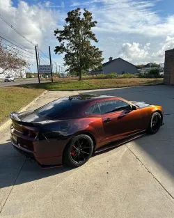 Ravoony Plus PET Gloss Color Shift Rainbow Drift Black Red Vinyl Wrap review Zoila Lontero 02