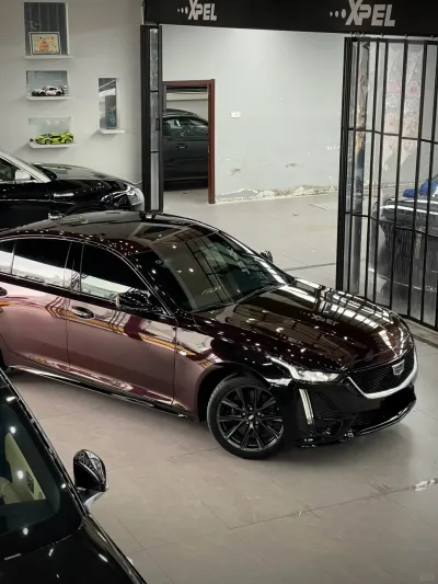 Ravoony Plus Glossy Diamond Black Red Vinyl Car Wrap review Mario Hernández Palacios