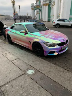 Ravoony Plus Super Gloss Holographic Rainbow Neo Chrome Car Vinyl Wrap review Jb Jamieson