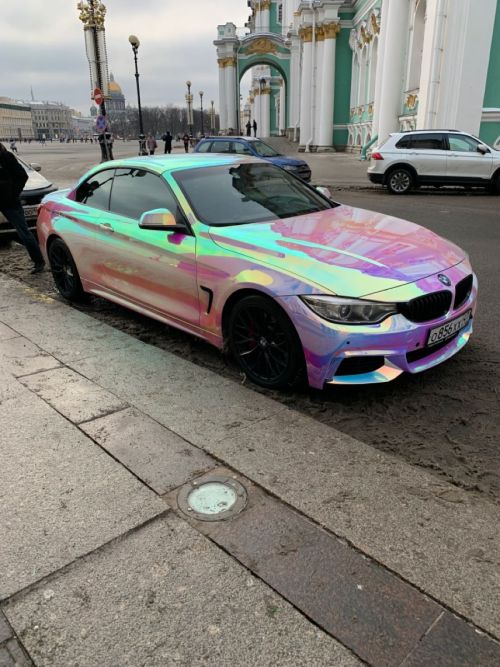 Ravoony Plus Super Gloss Holographic Rainbow Neo Chrome Car Vinyl Wrap review