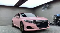 Ravoony Plus Gloss Crystal Peach Pink Car Vinyl Wrap review 1