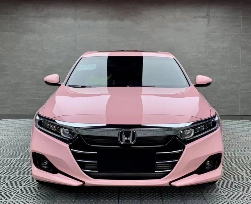 Ravoony Plus PET Gloss Crystal Peach Pink Car Vinyl Wrap review
