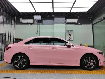 Ravoony Plus Gloss Crystal Peach Pink Car Vinyl Wrap review Heorhij Panasenko 01