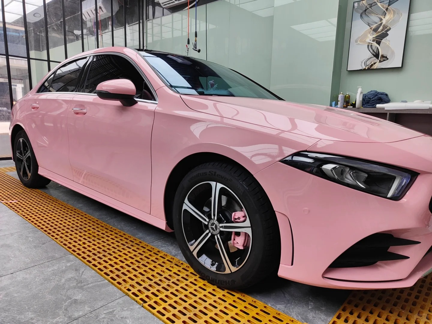 Ravoony Plus PET Gloss Crystal Peach Pink Car Vinyl Wrap review Heorhij Panasenko 00