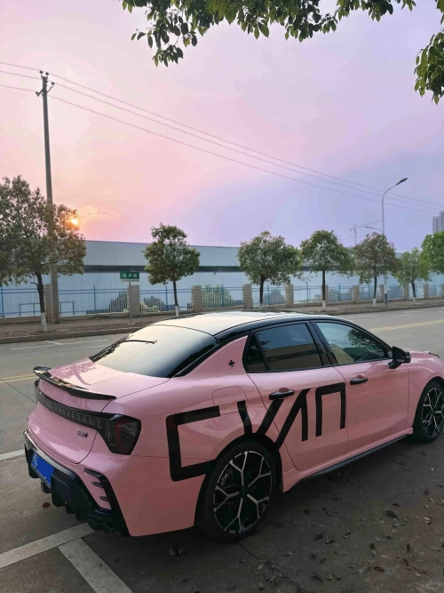 Ravoony Plus PET Gloss Crystal Peach Pink Car Vinyl Wrap review 