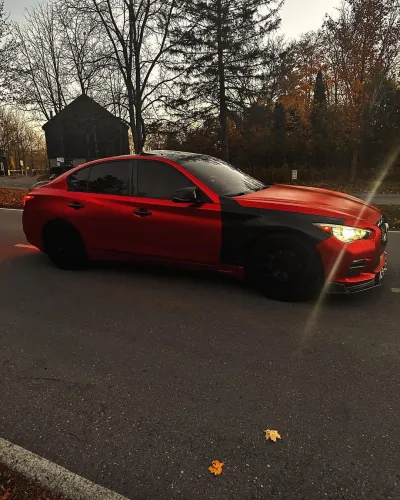 Ravoony Plus Gloss Metallic Vampire Red Vinyl Car Wrap review Nathan Dibois 00