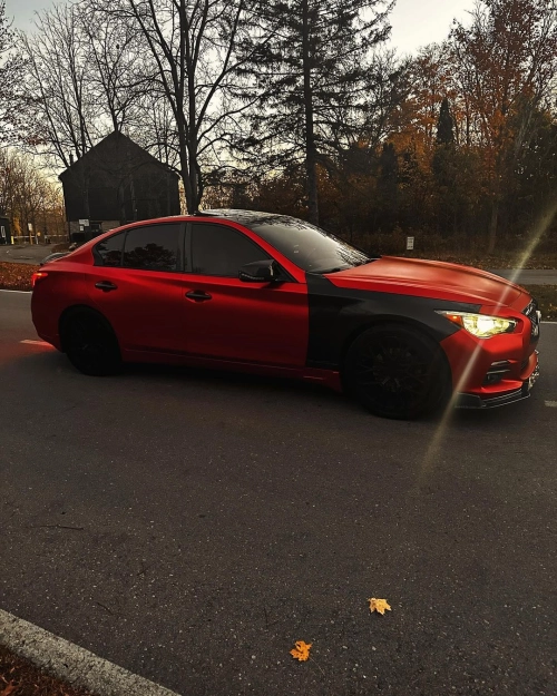 Ravoony Plus Gloss Metallic Vampire Red Vinyl Car Wrap review 