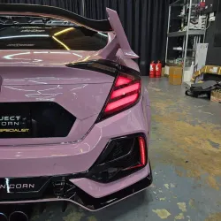Ravoony Plus PET Glossy Oolong Milk Tea Pink Car Wrap review Mario Brizio 06