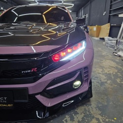 Ravoony Plus PET Glossy Oolong Milk Tea Pink Car Wrap review Mario Brizio 04
