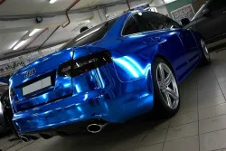 Ravoony Plus Glossy Chrome Blue Car Vinyl Wrap review Payton Lugo