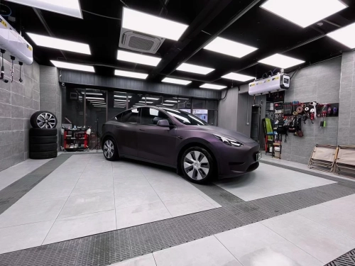   Ravoony Plus Ultra Matte Black Purple Car Vinyl Wrap review 