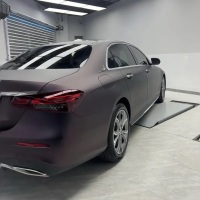   Ravoony Plus Ultra Matte Black Purple Car Vinyl Wrap review 1