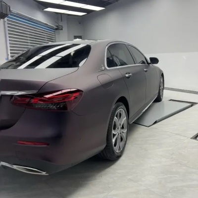   Ravoony Plus Ultra Matte Black Purple Car Vinyl Wrap review florian comite 01